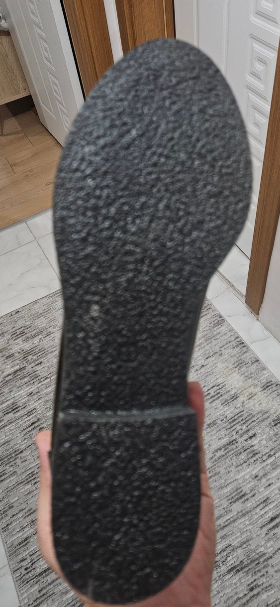 Kadın Siyah Deri Casual Tokalı Loafer Ayakkabı - Görsel 5