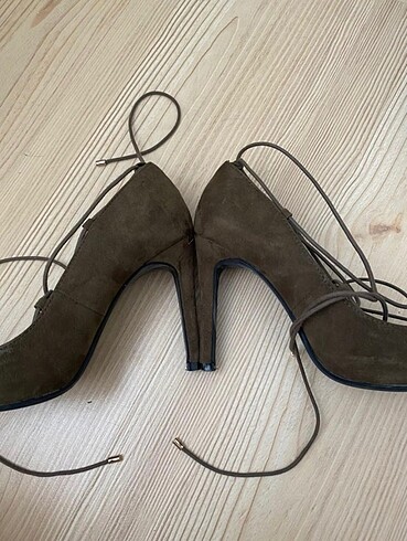 37 Beden haki Renk Haki Stiletto ayakkabı