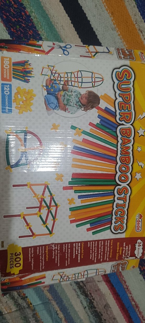 Renkli Bambu Çubuklar Eğitici Oyuncak - Görsel 2