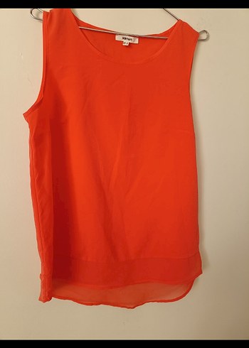 Kırmızı Kolsuz Salaş Bluz - Görsel 2