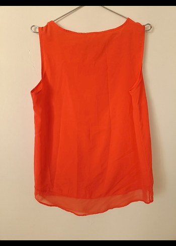 Kırmızı Kolsuz Salaş Bluz - Görsel 3