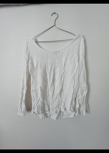 Dantel Detaylı Beyaz Keten Bohem Bluz - Görsel 4