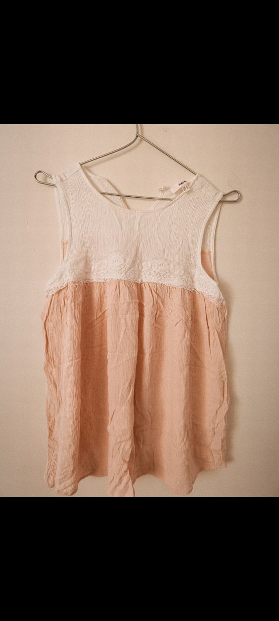 Dantel Detaylı Keten Hamile Bluzu - Görsel 2