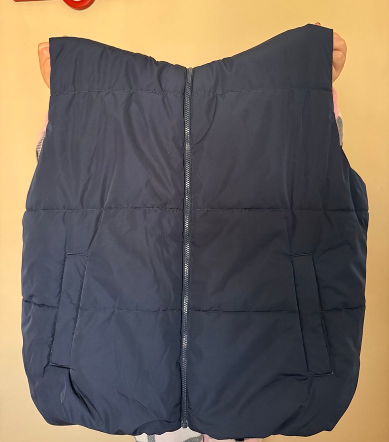 Mavi Lacivert Kapüşonlu Erkek Yelek - Görsel 4