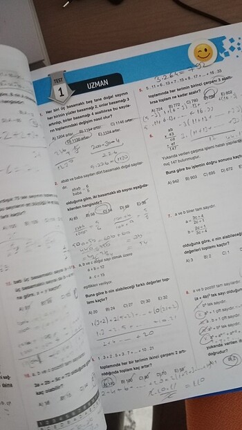 Çap Yayınları Matematik "Sayılar" ve Geometri "Üçgenler" Konu An - Görsel 5