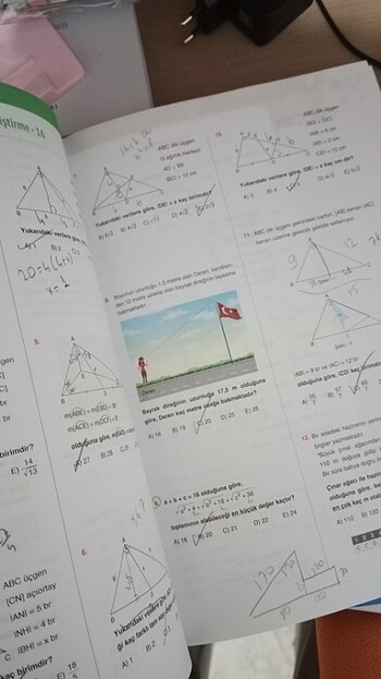 Çap Yayınları Matematik "Sayılar" ve Geometri "Üçgenler" Konu An - Görsel 9