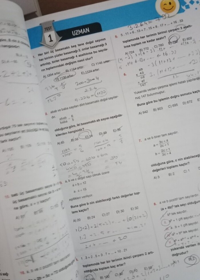 Çap Yayınları Matematik "Sayılar" ve Geometri "Üçgenler" Konu An - Görsel 5