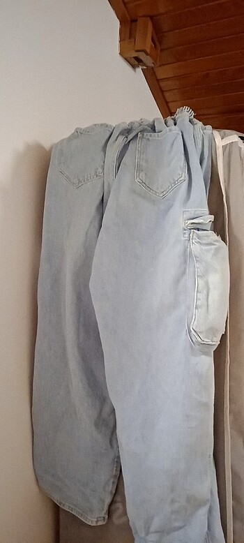 xl Beden mavi Renk Mavi baggy pantolon