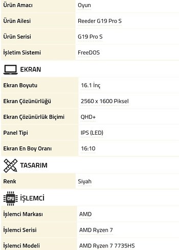 Reeder Reeder G19 Pro S 16.1