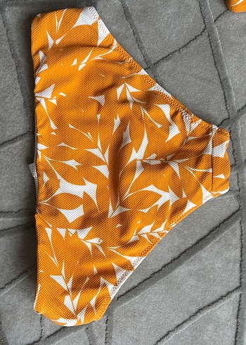 Sarı Desenli Bohem bikini altı ve üst - Görsel 5