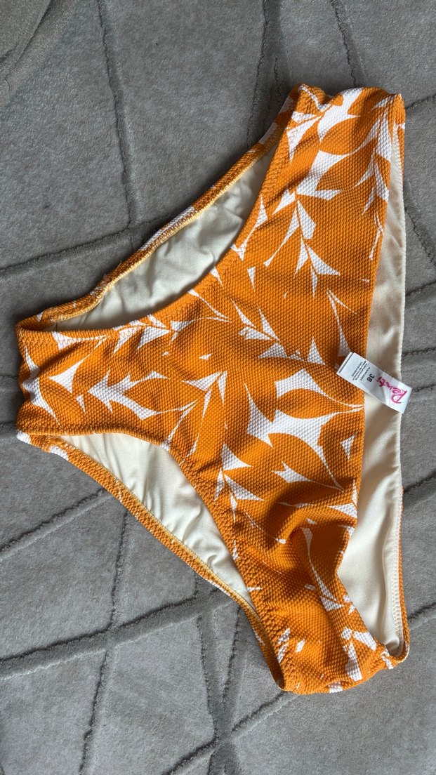 Sarı Desenli Bohem bikini altı ve üst - Görsel 3