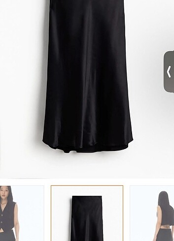 l Beden siyah Renk H&M Etek