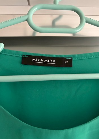 Yeşil Saten Midi Kadın Tunik - Görsel 3