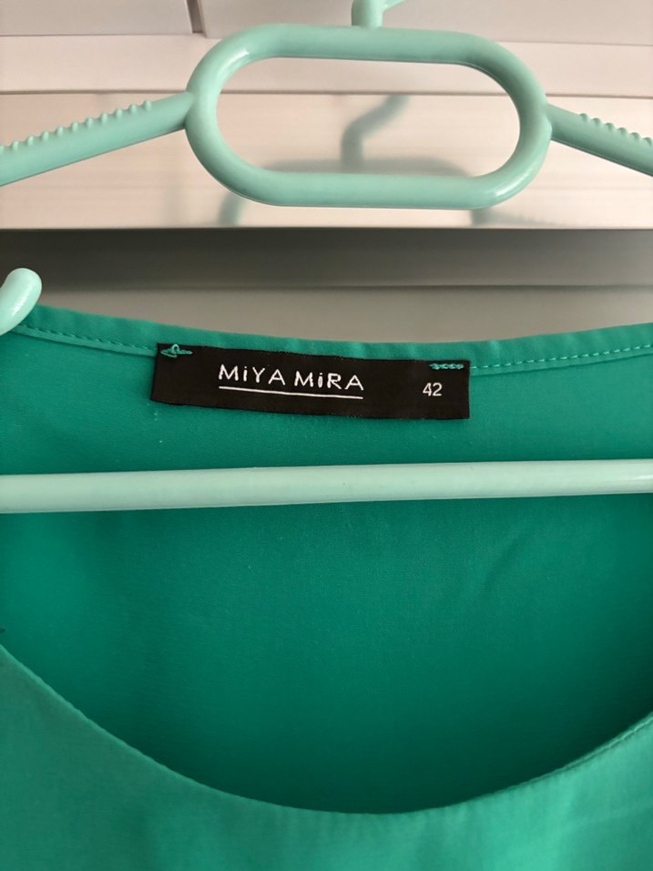 Yeşil Saten Midi Kadın Tunik - Görsel 3