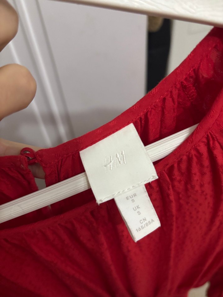 Kırmızı Uzun Kadın Elbise - Görsel 4