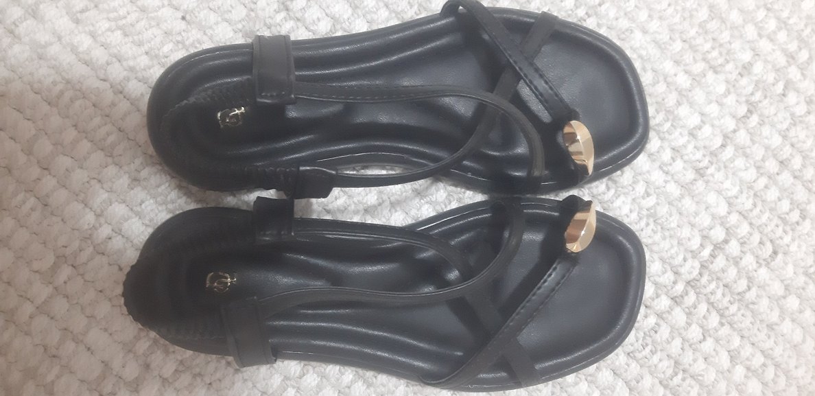 Siyah Kadın Sandalet - Görsel 3