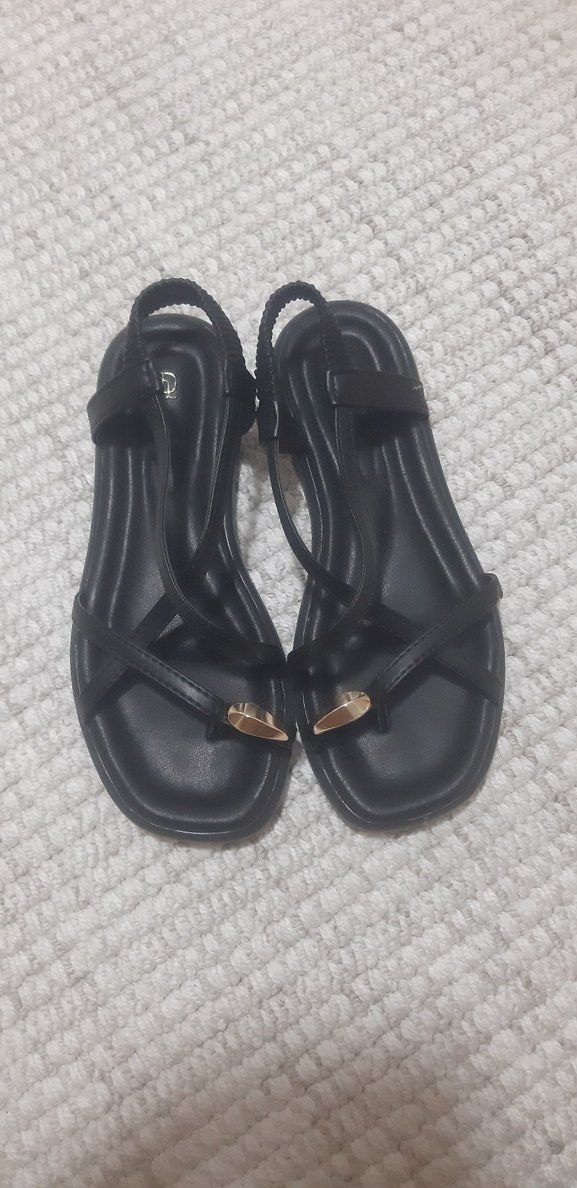 Siyah Kadın Sandalet - Görsel 2