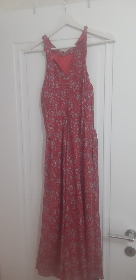 Kırmızı Bohem Uzun Elbise - Görsel 2