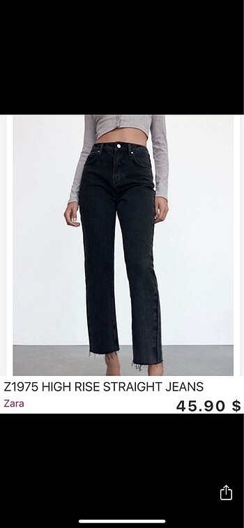 ZARA Orjinal STRAIGHT FIT 38/M Beden