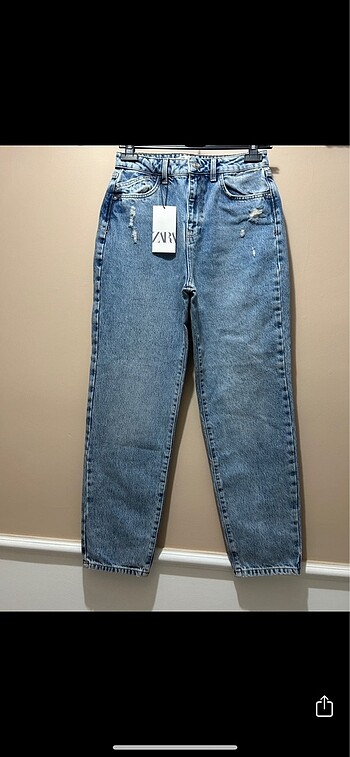 SATILDI!!! ZARA Orjinal MOM JEANS 36 Beden