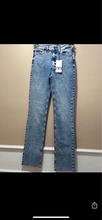36 Beden mavi Renk ZARA Orjinal SLIM Flare Model 36/S Beden