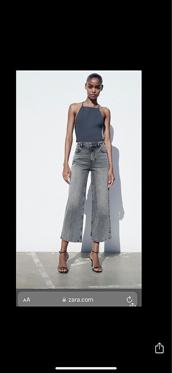 ZARA Orjinal Straight High Rise 38/M