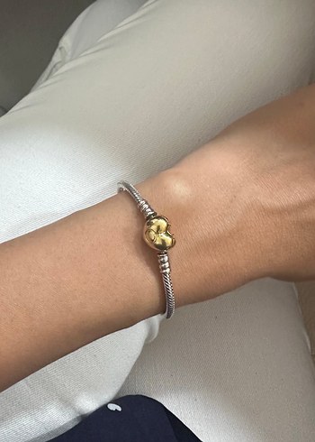 Pandora Kalp Klipsli Yılan Zinciri Bileklik