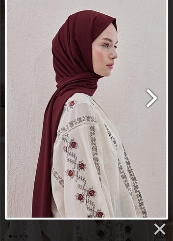 Freshscarfs Medine ipeği bordo şal