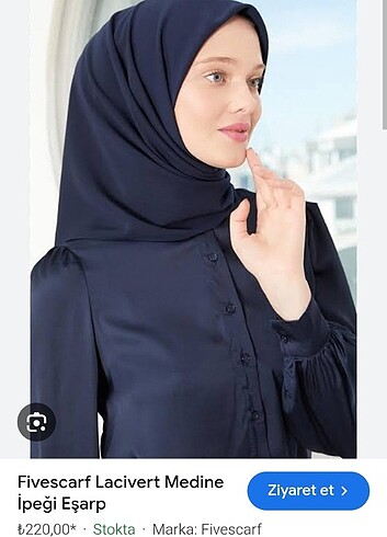 Medine ipeği eşarp lacivert 