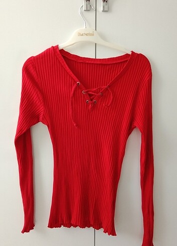 Zara Kırmızı bluz 
