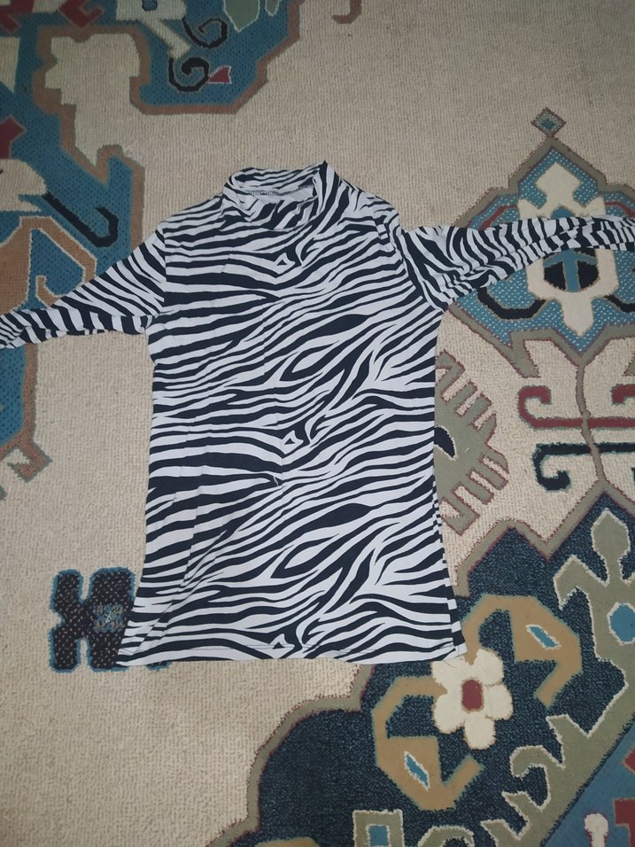 Hamile Uzun Kollu Çok Renkli Salaş Tişört - Görsel 3