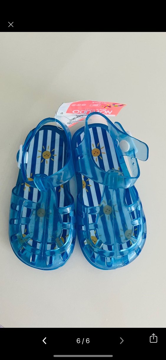 Mavi Erkek Çocuk Tokalı Kauçuk Sandalet - Görsel 5