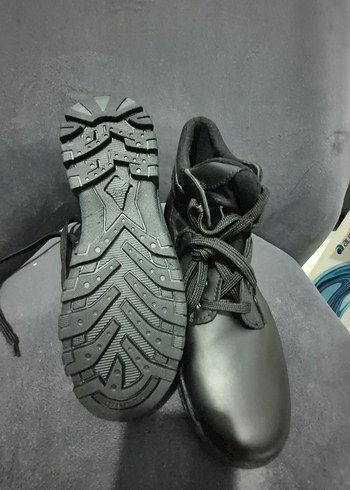 Siyah Erkek Biker Botları Tokalı orjinal deri - Görsel 3