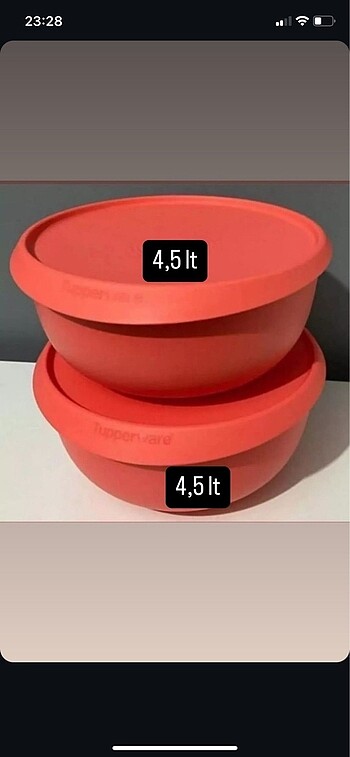 4.5 litre saklama kabı