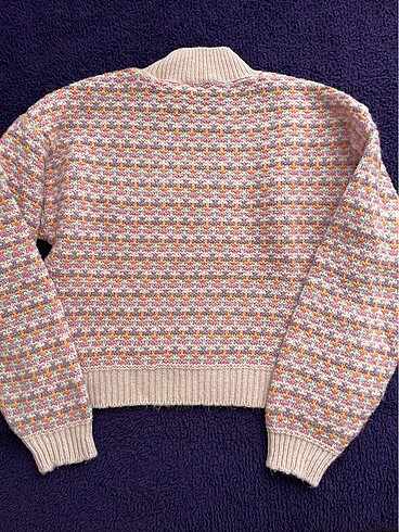 m Beden LCW DESENLİ PEMBE KAZAK