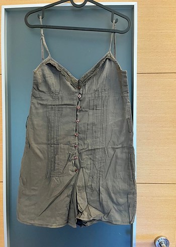 Mango Kemerli Şort Tulum - Görsel 4