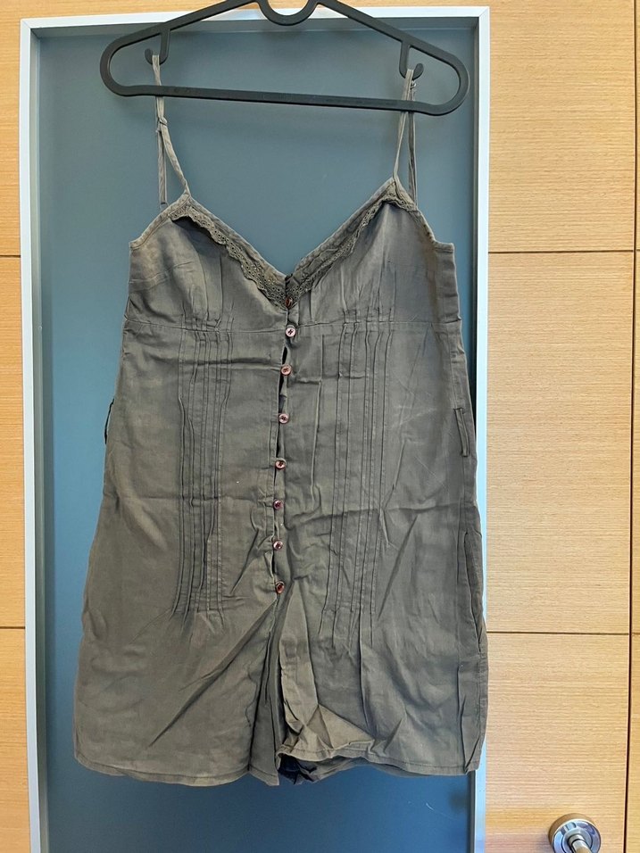 Mango Kemerli Şort Tulum - Görsel 4