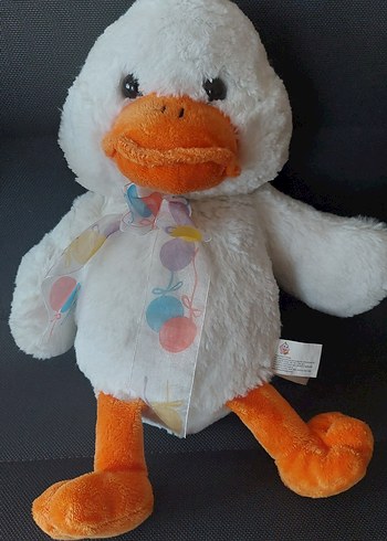  Beden Beyaz Peluş Ördek sesli Oyuncak