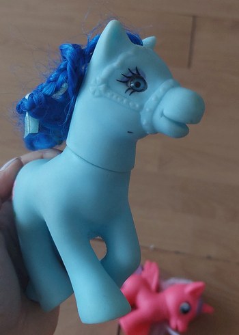  Beden Pembe ve Mavi At Figürleri Pony