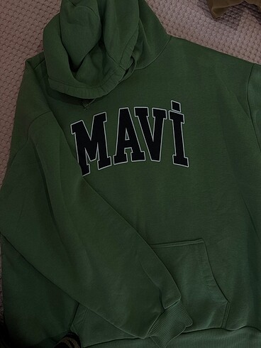 m Beden yeşil Renk Mavi sweatshirt yeşil renk orijinal