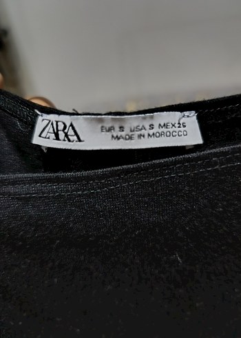s Beden Zara Siyah Midi İnce Askılı Kadın Elbise