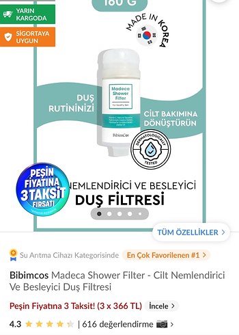 Madeca Shower Filter - Sağlıklı Cilt için - Görsel 2