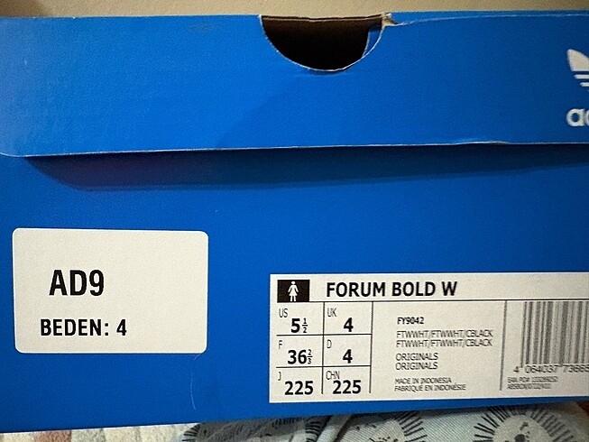 36,5 Beden Beyaz adidas spor ayakkabı orjinal