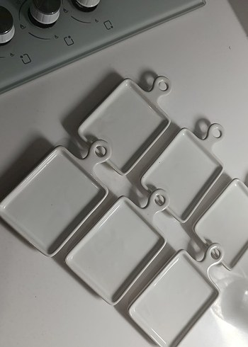 Beyaz Seramik Küçük Tabaklar - Görsel 3