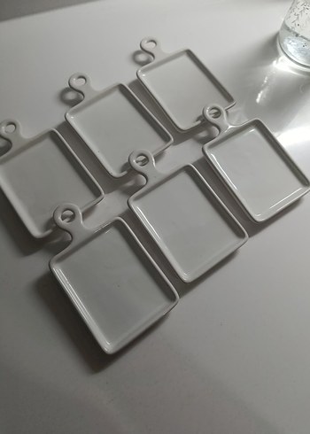 Beyaz Seramik Küçük Tabaklar - Görsel 4