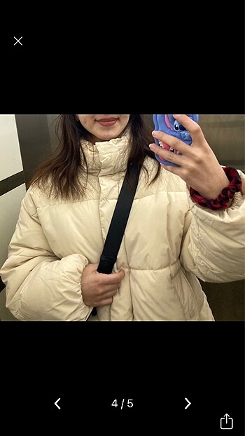 m Beden Pull bear şişme mont