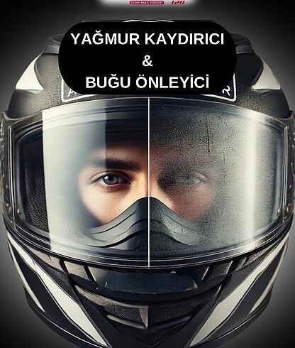 Kask buğu önleyici pinlock