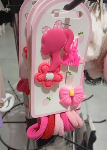 Renkli Elastik Çocuk Saç Bantları ve Tokalar - Görsel 4