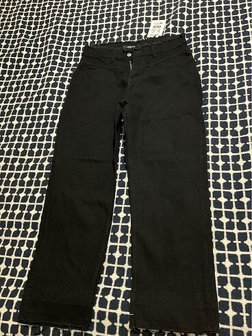 Siyah bol paça pantolon