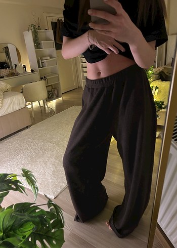 Kahverengi Pamuklu yumuşak Pantolon - Görsel 3